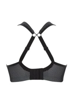 Panache Sport-BH Mit Bügel | Schwarz / Weiß -Miracle Woman Verkäufe Abstract Ice Racer Back hinten min 1280x1280