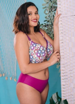 Bikini Top Mit Softschalen "Alice" | Beere / Mehrfarbig