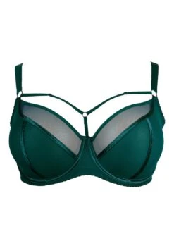 Bügel-BH "Protea" | Smaragd -Miracle Woman Verkäufe Ava Protea B gel BH samaragd Shop Freisteller vorne 1280x1280