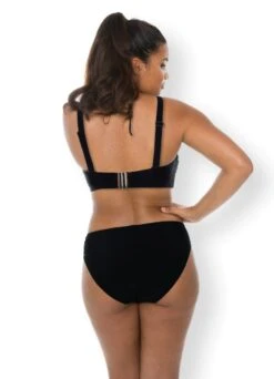 Bandeau Bikinitop "Swim" | Schwarz -Miracle Woman Verkäufe Bandeau Bikini Top schwarz Minislip schwarz back min 1280x1280