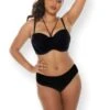 Bandeau Bikinitop "Swim" | Schwarz -Miracle Woman Verkäufe Bandeau Bikini Top schwarz Minislip schwarz front min 1280x1280