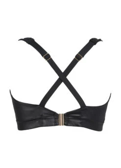 Triangle Top Ohne Bügel "Beverly" | Schwarz-gold Shiny -Miracle Woman Verkäufe Beverly Top Tr ager uberkreuzt Freisteller hinten ShopKb24sUXxIUqLt 1280x1280