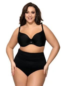 Highwaist Slip Gerafft "Skyla" | Schwarz -Miracle Woman Verkäufe Bikinitop Highwaist Shopbild vornerB4NjNaYxGyL0 1280x1280