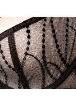 Bügel-BH "Black Pearls" | Schwarz -Miracle Woman Verkäufe Black Pearls BH Close Up min 1280x1280