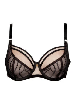 Bügel-BH "Black Pearls" | Schwarz -Miracle Woman Verkäufe Black Pearls BH Freisteller vorne min 1280x1280