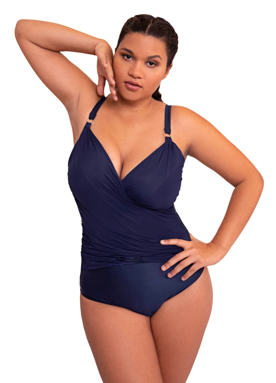 Badeanzug Mit Bügel "Coco" | Navy 6 Badeanzug Mit Bügel "Coco" | Navy – Bild 4