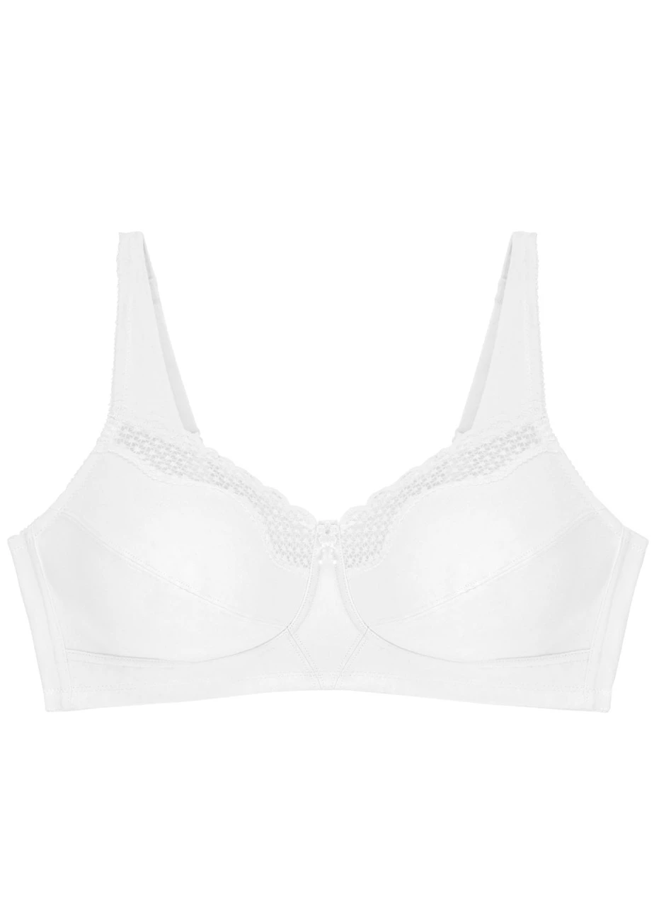 Bestform Bügelloser Baumwoll-BH "Cotton Comfort" | Weiß 4 Bestform Bügelloser Baumwoll-BH "Cotton Comfort" | Weiß – Bild 2