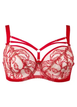 Bügel-BH "Eloise" | Rot -Miracle Woman Verkäufe Eloise BH rot Freisteller vorne neu min 1280x1280