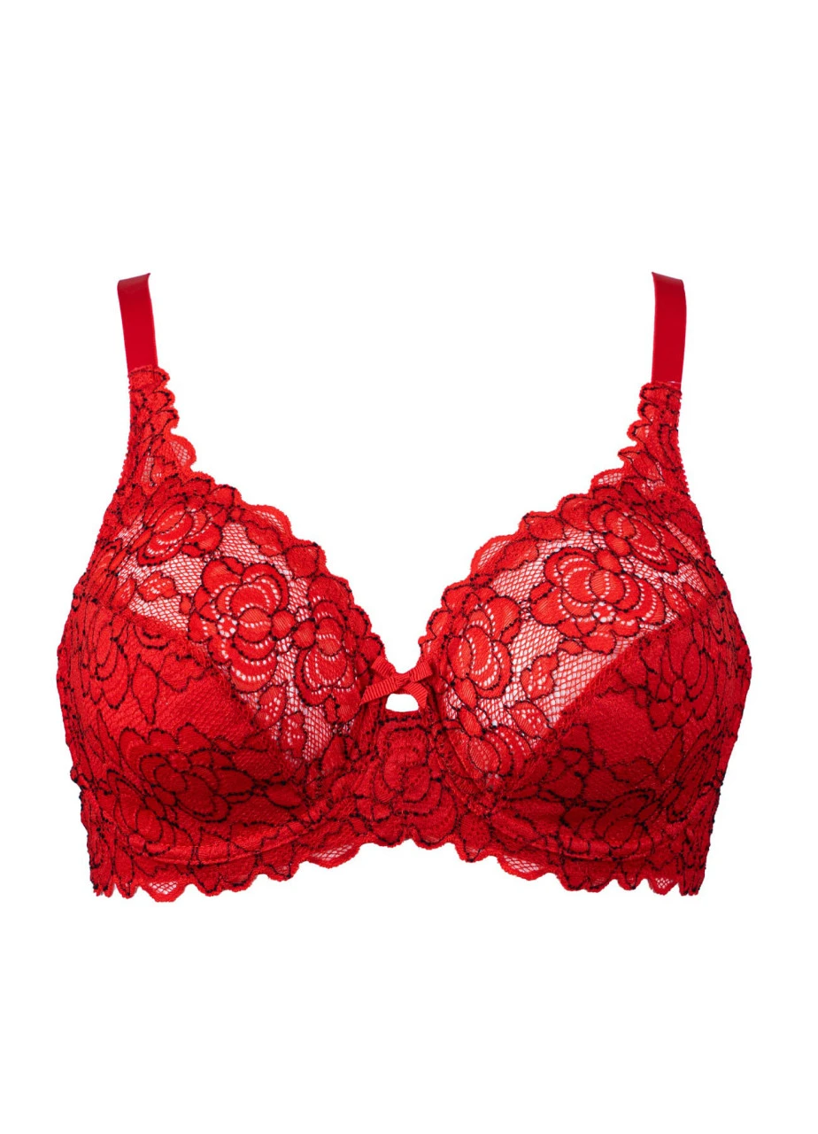 Bügel-BH Aus Spitze "Florence" | Rot 4 Bügel-BH Aus Spitze "Florence" | Rot – Bild 2