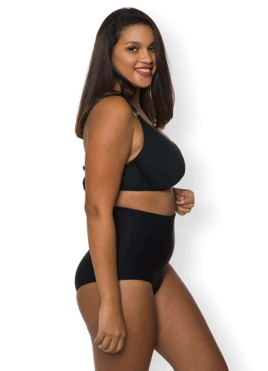 High Waist Bikinipant "Swim" | Schwarz 5 High Waist Bikinipant "Swim" | Schwarz – Bild 3