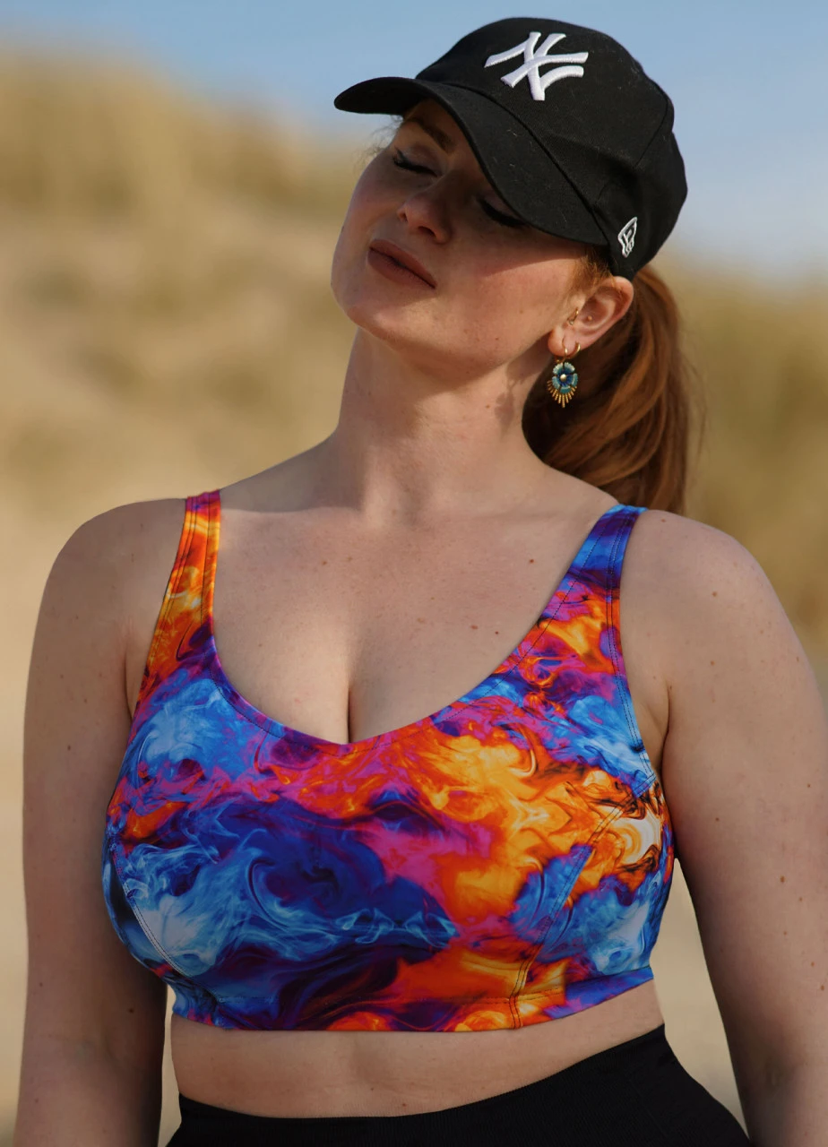 Bikinitop "Holi Festival" | Multicolor / Schwarz 4 Bikinitop "Holi Festival" | Multicolor / Schwarz – Bild 2