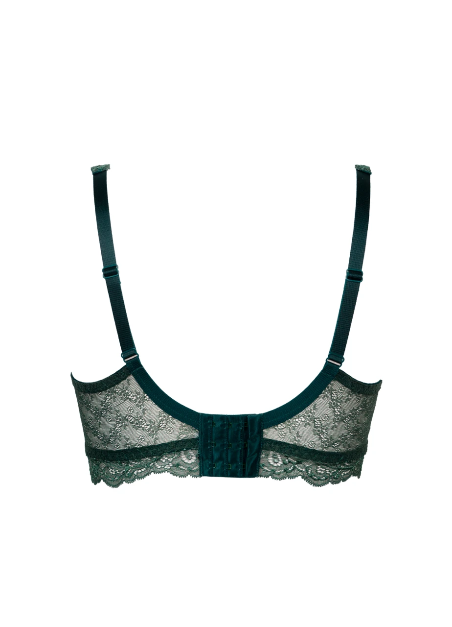 Bügel-BH Mit Halbschale "Juna" | Smaragd 5 Bügel-BH Mit Halbschale "Juna" | Smaragd – Bild 3