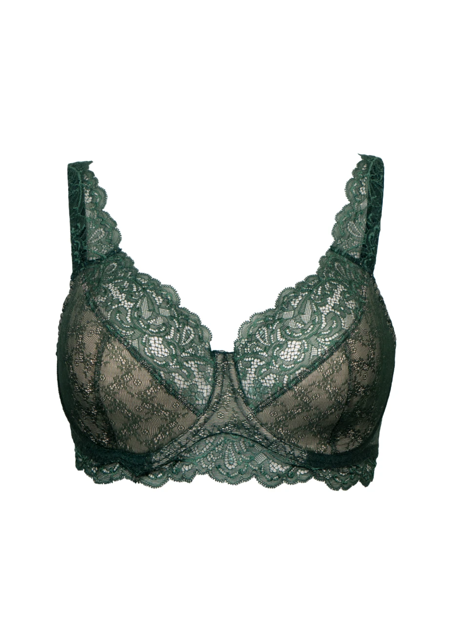 Bügel-BH Mit Halbschale "Juna" | Smaragd 4 Bügel-BH Mit Halbschale "Juna" | Smaragd – Bild 2