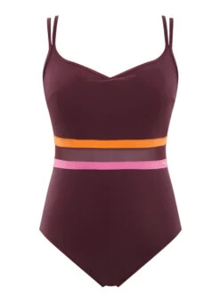 Panache Badeanzug Mit Bügel "Kira Active" | Mulberry 13 Panache Badeanzug Mit Bügel "Kira Active" | Mulberry -Miracle Woman Verkäufe Kira Badeanzug Freisteller vorne Shop 1280x1280