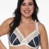 Bügel-BH "Lola" | Ecru / Marine -Miracle Woman Verkäufe Lola BH blau ecru front top min 1280x1280