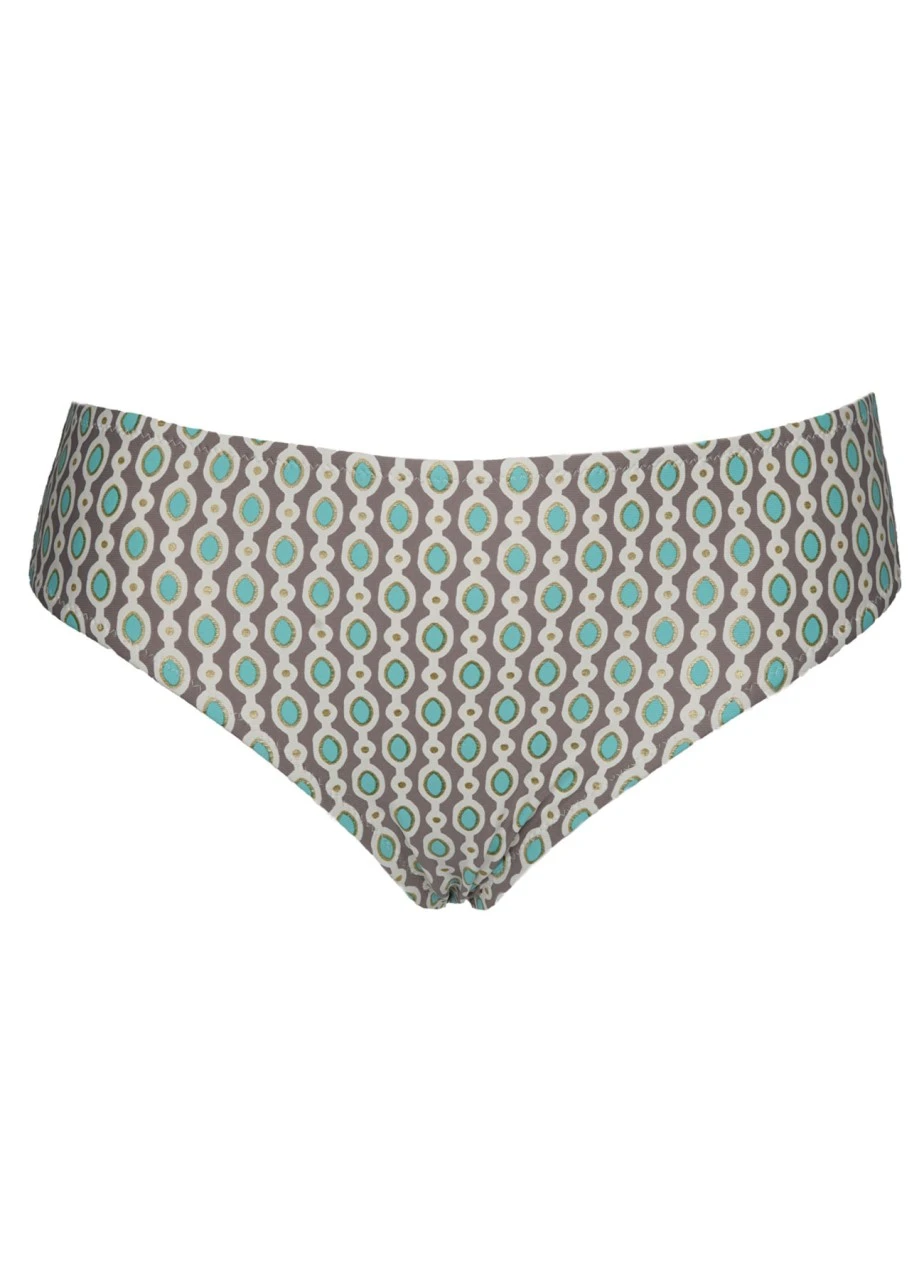 Bikini Slip "Marisol" All-over | Türkis / Gold 2 Bikini Slip "Marisol" All-over | Türkis / Gold