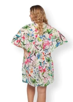 Strandcape "Amalfi" | Weiß-bunt -Miracle Woman Verkäufe Miracle Woman Amalfi Cape back min 1280x1280