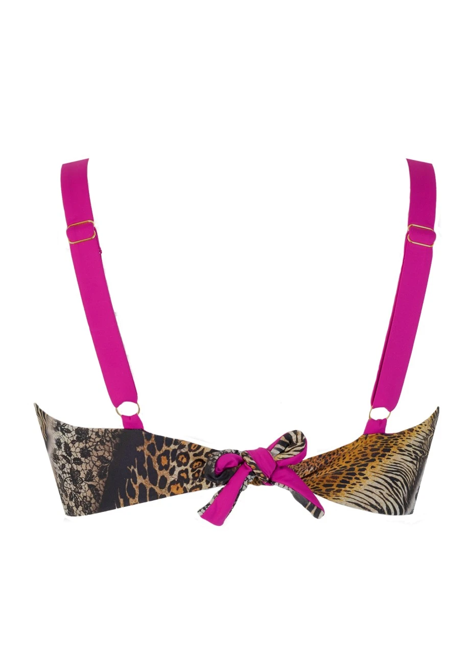 Bikini Top "Barbados Azuka" | Animalprint / Pink 6 Bikini Top "Barbados Azuka" | Animalprint / Pink – Bild 4