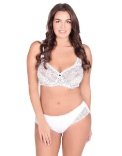 Bügel-BH Aus Spitze "Florence" | Weiß -Miracle Woman Verkäufe Miracle Woman B gel BH Florence weiss top and bottom 1280x1280