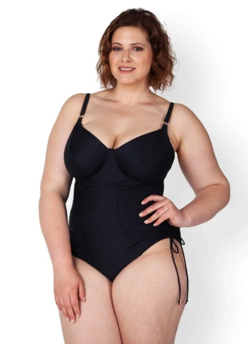 Minimizer Badeanzug "Swim" | Schwarz -Miracle Woman Verkäufe Miracle Woman Badeanzug Basic Long line black front min0pFPYO99BgsaM 1280x1280