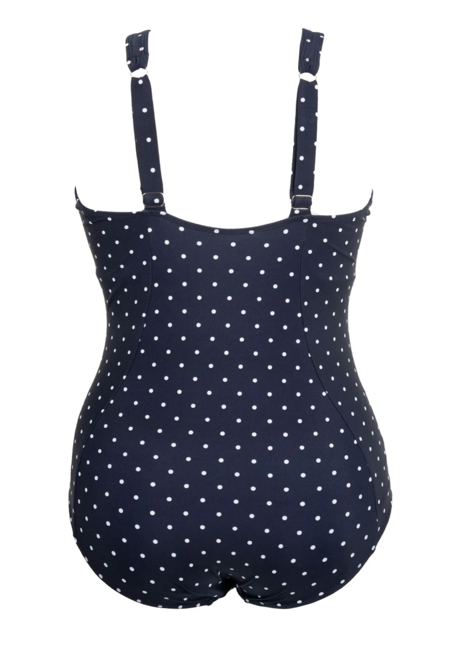 Badeanzug Mit Softpadding "Marseille" | Marine/weiß 8 Badeanzug Mit Softpadding "Marseille" | Marine/weiß – Bild 6