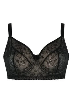 Longline Bügel-BH "Claire" | Schwarz -Miracle Woman Verkäufe Miracle Woman Claire B gel BH schwarz nude front min 1280x1280