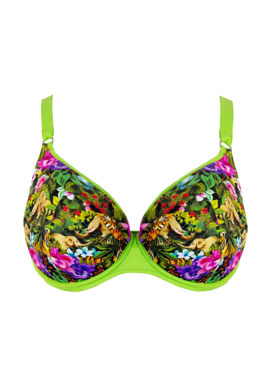 Bikini Top Mit Softschalen "Jane" | Grün / Mehrfarbig 4 Bikini Top Mit Softschalen "Jane" | Grün / Mehrfarbig – Bild 2