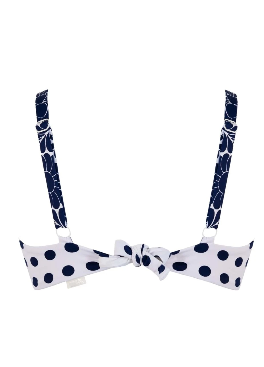 Bikini Top "Barbados Karina" | Weiß / Blau 6 Bikini Top "Barbados Karina" | Weiß / Blau – Bild 4