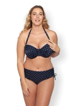 Bandeau Bikinitop "Marseille" | Marine/weiß 19 Bandeau Bikinitop "Marseille" | Marine/weiß -Miracle Woman Verkäufe Miracle Woman Marseille Bikini front neckholder min 1280x1280