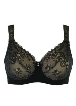 Bügel-BH Mit Soft-Cup "Belle" | Schwarz -Miracle Woman Verkäufe Miracle Woman Soft Cup BH mit B geln Belle schwarz front min min 1280x1280