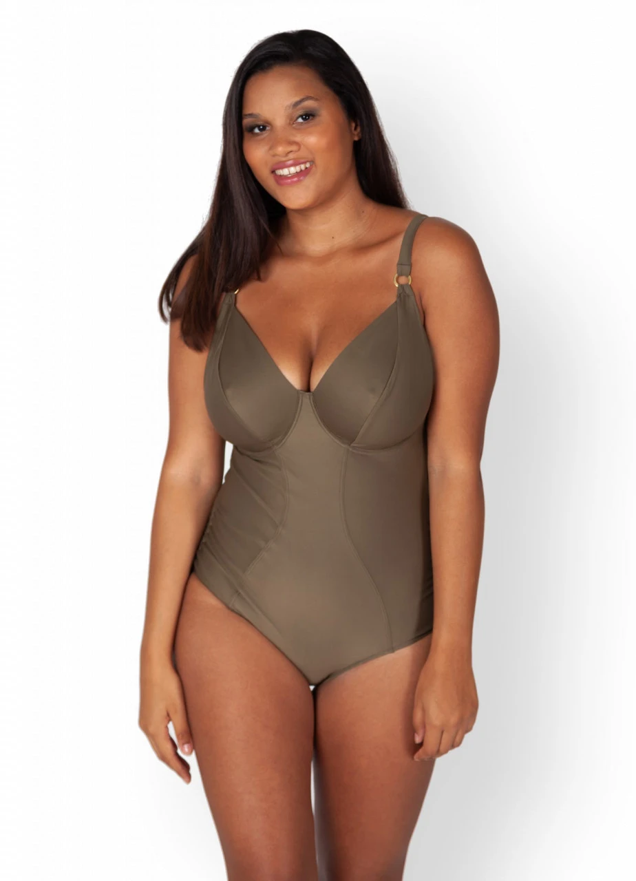 Minimizer Badeanzug "Swim" | Oliv 4 Minimizer Badeanzug "Swim" | Oliv – Bild 2