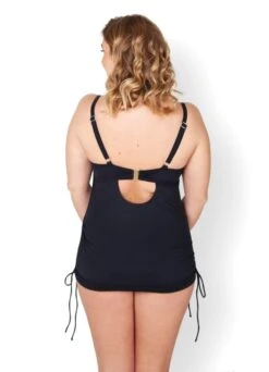 Tankini Top Mit Bügeln "Swim" | Schwarz -Miracle Woman Verkäufe Miracle Woman Tankini schwarz back min 1280x1280