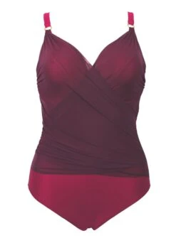 Badeanzug Mit Bügel "Coco" | Syrah -Miracle Woman Verkäufe MiracleWoman Coco Swimsuit syrah front 1280x1280