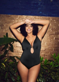 ELOMI Badeanzug Ohne Bügel "Monaco" | Schwarz