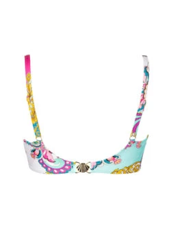 Bikini-Top Mit Softschalen "Paisley Summer" | Pink-blau -Miracle Woman Verkäufe Paisley Summer Bikini Oberteil Shopbild hinten freisteller 1280x1280