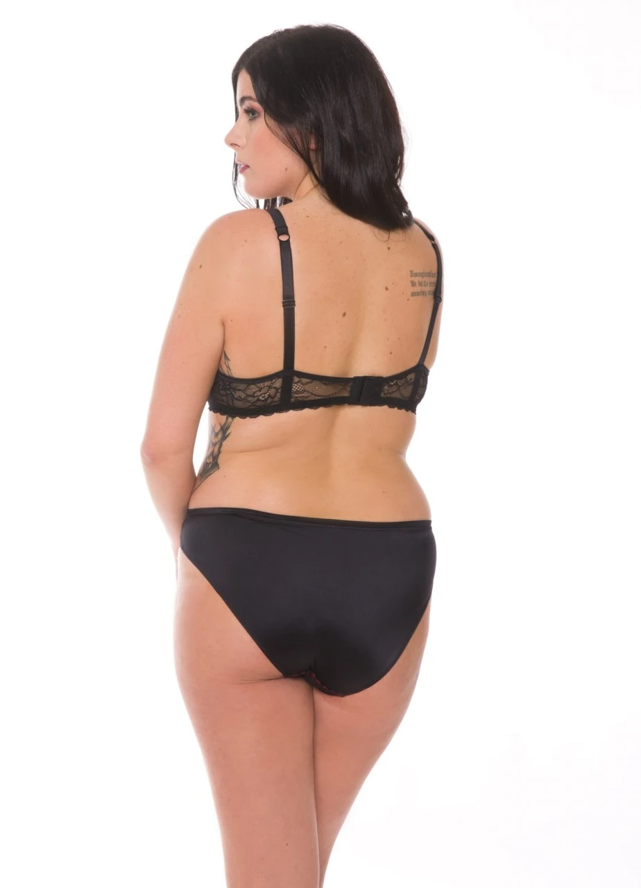 Slip "French Can Can" | Schwarz / Rot 6 Slip "French Can Can" | Schwarz / Rot – Bild 4