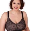Soft-Cup-BH Ohne Bügel "Belle" | Schwarz -Miracle Woman Verkäufe Soft Cup BH ohne B geln Belle schwarz front top min 1280x1280