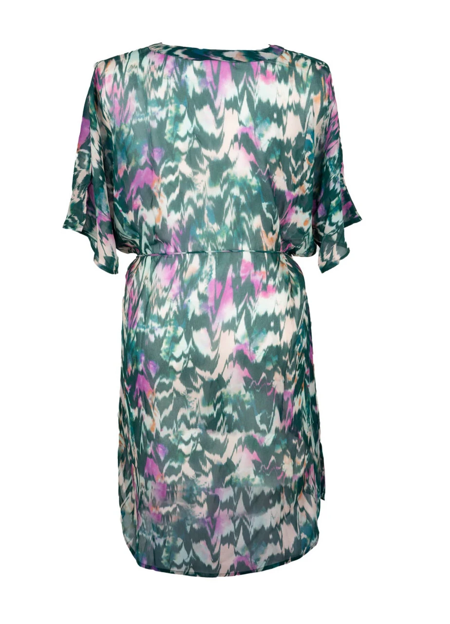 Cyell Strandtunika "Ikat Teal" | Smaragd-bunt 4 Cyell Strandtunika "Ikat Teal" | Smaragd-bunt – Bild 2