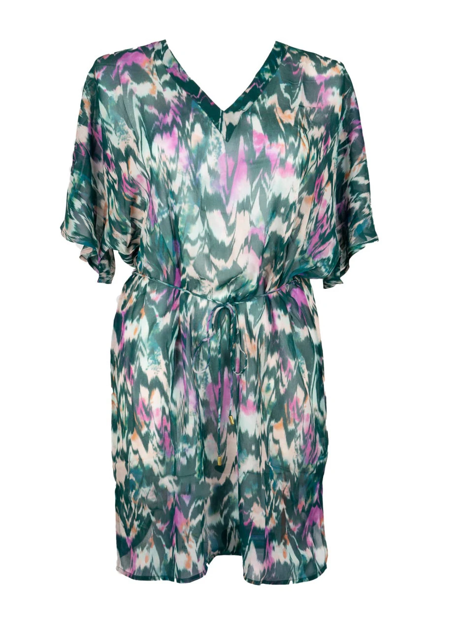 Cyell Strandtunika "Ikat Teal" | Smaragd-bunt 3 Cyell Strandtunika "Ikat Teal" | Smaragd-bunt