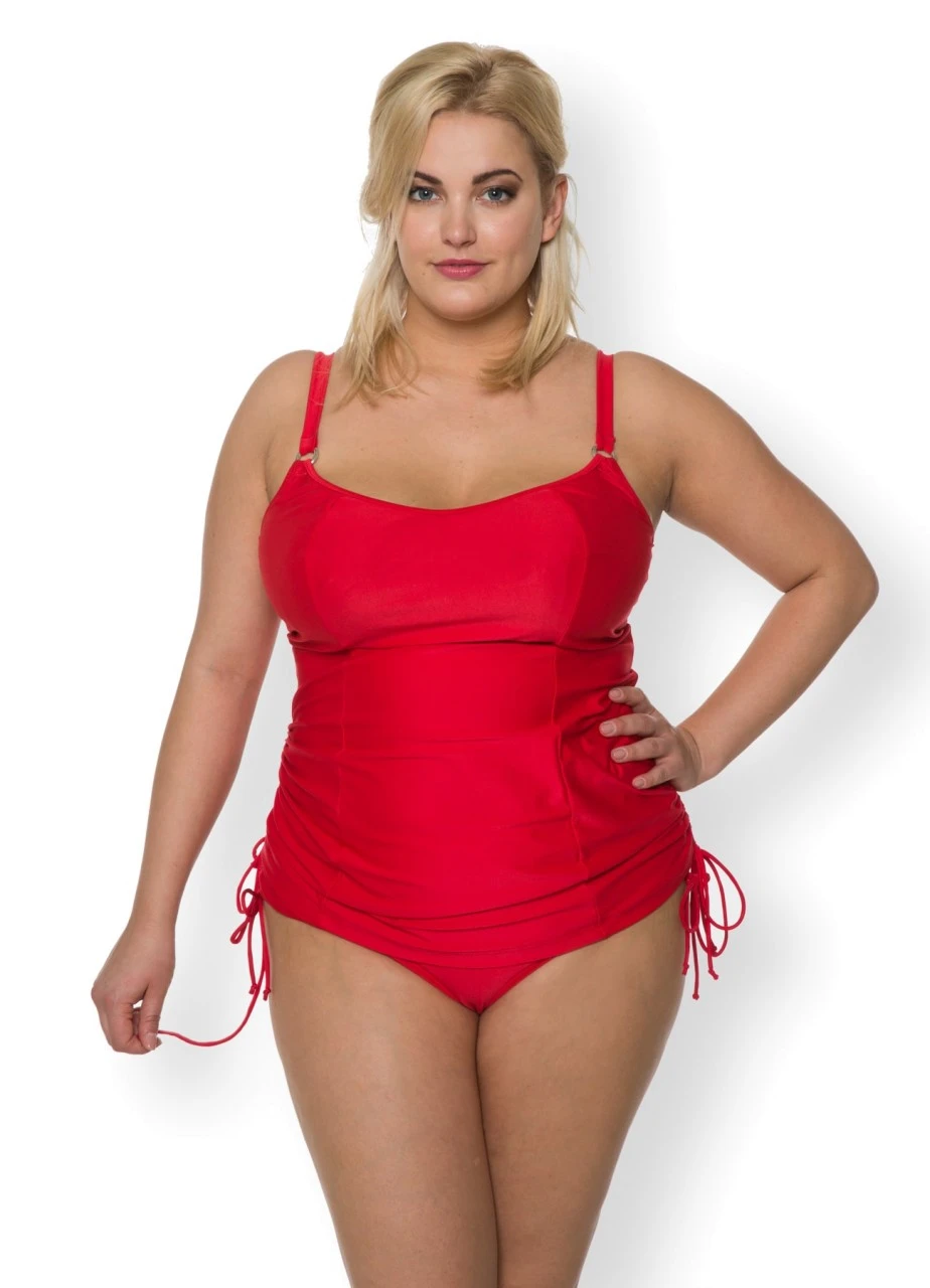 Tankini Top Mit Bügeln "Swim" | Rot 4 Tankini Top Mit Bügeln "Swim" | Rot – Bild 2