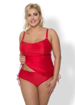 Tankini Top Mit Bügeln "Swim" | Rot 12 Tankini Top Mit Bügeln "Swim" | Rot -Miracle Woman Verkäufe Tankini top rot min 1280x1280
