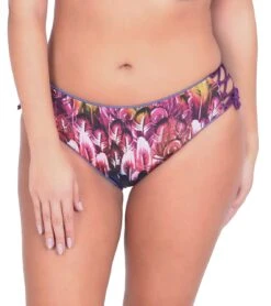 Bikini Slip "Pretty Peacock" | Blau / Mehrfarbig