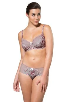 Bügel-BH "Fiona" | Flieder / Natur