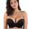 Wonderbra Trägerloser Push-Up BH „Ultimate Strapless“ | Schwarz -Miracle Woman Verkäufe push up bh top schwarz ultimate strapeless 1280x1280